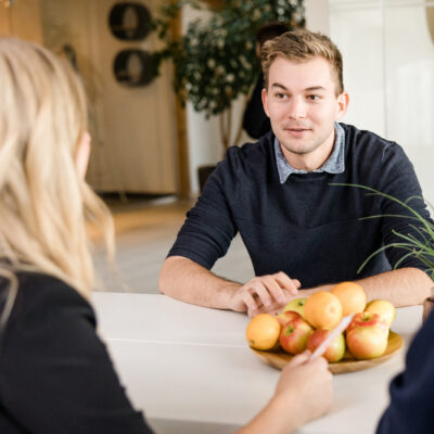 Andreas Veith im Verkaufsgespräch bei pratopac